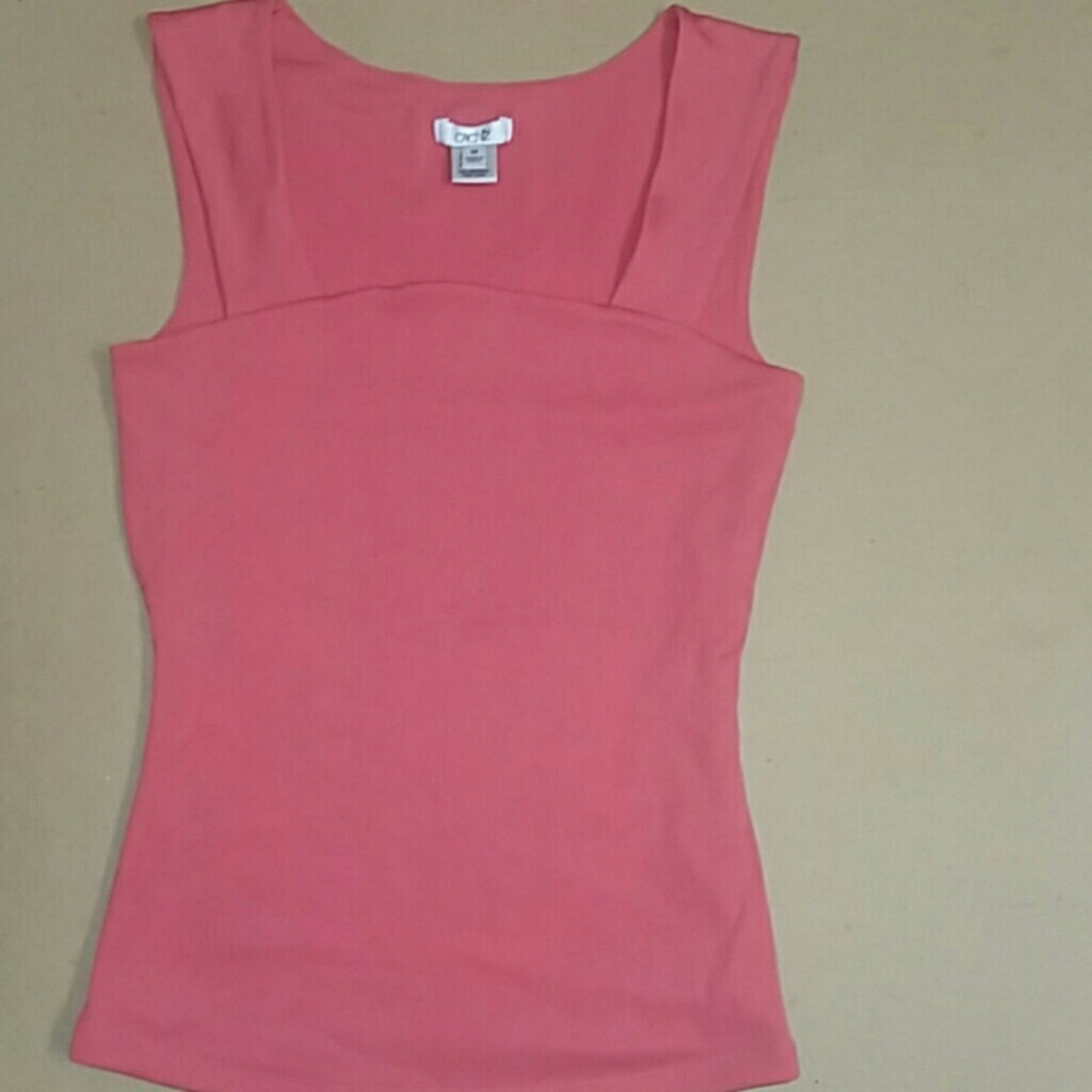 Pink square neckline Cache tank top
